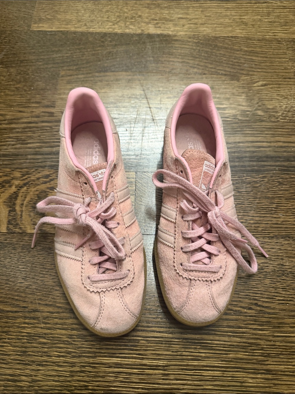 adidas Women's Blush Pink Suede Sneakers